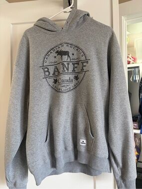 Canada Grey Hooded Pullover Sweatshirt